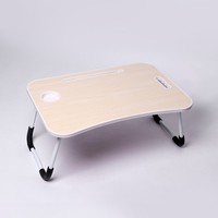 Table pliante en bois pour ordinateur, table de bureau pour dortoir d'étudiant