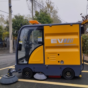 Barredora de Calles Robótica <span class=keywords><strong>Industrial</strong></span> con Aspiradora, Limpiadora de Pisos Eléctrica Cerrada con Pistola de Niebla - Product Image 5