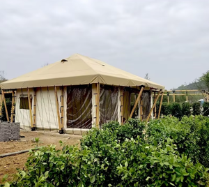 خيمة كبيرة للتخييم في الهواء الطلق مع مرحاض، نموذج S36 من الخشب والـ EPS للأبوين والأطفال، غرفة واحدة وصالة، إقامة دافئة - Product Image 4