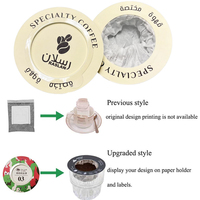 Sachets intérieurs et extérieurs de poudre de café de filtre d'oreille suspendu automatique Machine d'emballage de remplissage de café goutte à goutte de type disque UFO