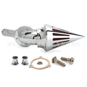 Filtro de aire para motocicleta Moshark 25x20x15 de aluminio CNC puntiagudo para modelos Harley - Product Image 4