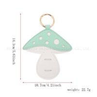 Clip de rangement mignon en forme de champignon pour lunettes de soleil, crochet de décoration pour sac, porte-clés pour support portable de lunettes de soleil