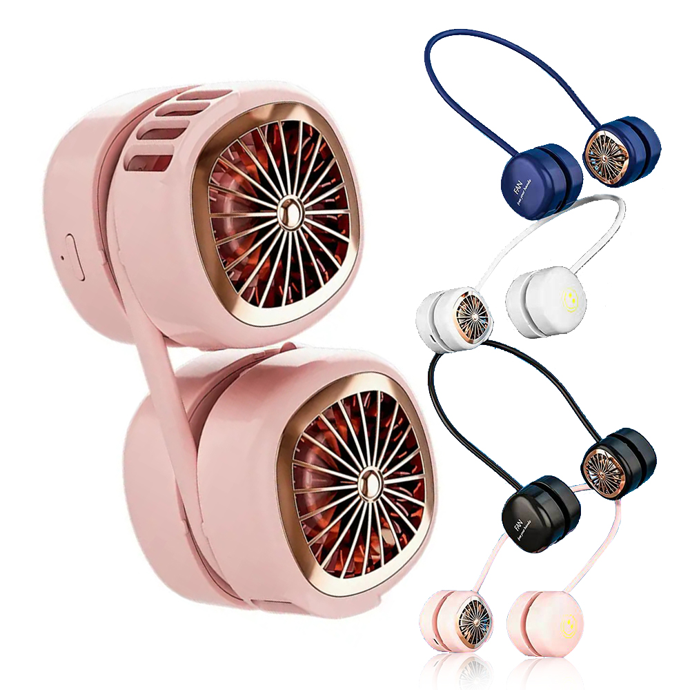 Новое поступление, легкий шейный вентилятор, портативный USB Перезаряжаемый мини-вентилятор для лета