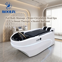 Fauteuil de lavage électrique MOOLIN avec circulation d'eau pour massage et soin capillaire, mobilier de salon de beauté