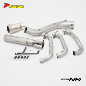 Sistema <span class=keywords><strong>de</strong></span> <span class=keywords><strong>Escape</strong></span> para Motocicleta Forsound, <span class=keywords><strong>Precio</strong></span> <span class=keywords><strong>de</strong></span> Fábrica al por Mayor, Sistema <span class=keywords><strong>de</strong></span> Silenciador Deslizable Akrapovics GPSpec para CFmoto 675NK 675SR - Product Image 2