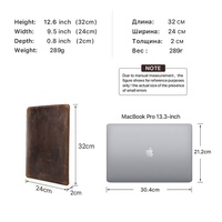 Razy ORSE eath aptop leeve para acacook ook ir ro 13,3 Envelope