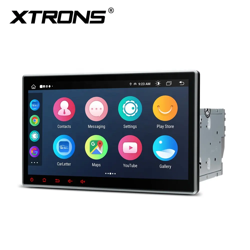 Xtrons เครื่องเสียงรถยนต์ขนาด10.1นิ้วปรับได้2 DIN, เครื่องเล่น CD ในรถยนต์แอนดรอยด์13คอร์8คอร์แอนดรอยด์