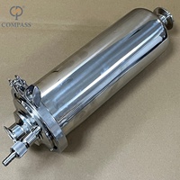 Vanne de purge d'air hygiénique DN40 en acier inoxydable de qualité alimentaire avec élément filtrant en PTFE, PP, nylon et vanne de vidange