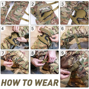 Genouillères tactiques de protection en gros pour la chasse en plein air, les sports et l'entraînement – Support et protection des genoux - Product Image 6