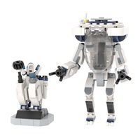 Kits de Ladrillos MOC de Exosuit de Camarón de Aguas Profundas para Creatividad Cinematográfica, Contenedor de Ladrillos DIY, Juguetes de Construcción para Niños MOC1798
