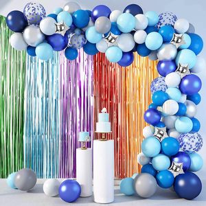 Festival Event Party Supplies 1*2M Multiple Size Colorful Metallic Foil Tinsel Fringe Door Curtain Wedding Backdrop Back School - Product Image 5