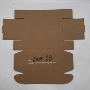 Custom LOGO <b>Brown</b> Mailer Box Corrugated Mailer Carton Shipping Box for E-commerce Folding Packaging Box - Product Image 4