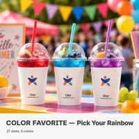 Gobelet en papier à paroi simple à motif arc-en-ciel pour boissons froides, gobelet en papier imprimé jetable, logo personnalisé pour les fêtes, les jus et les magasins