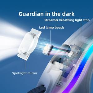 Correa retráctil automática de lujo para mascotas, 3M/5M, cintas de anillo luminosas de plástico sólido, liberación rápida, goma clásica para caminar para perros - Product Image 3
