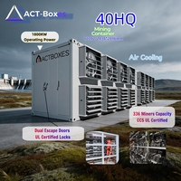 Conteneur de refroidissement ACT pour 336 Antminer S19 S21 S23 Whatsminer M60 M60S, solution 20FT 40FT 48H