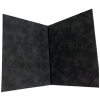 Personnalisez votre porte-menu en cuir PU de format lettre avec 12 couleurs, couverture rembourrée pour menu de restaurant, porte-certificat