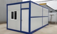 Maison modulaire préfabriquée de 20 pieds, bâtiment conteneur multi-étages personnalisé, maison pliable portable