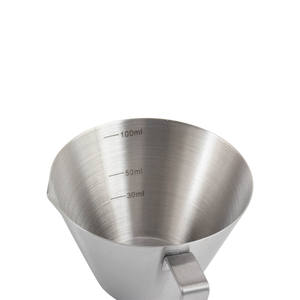 Taza Medidora de Espresso de Acero Inoxidable de 100 ml, Taza de Espresso de Metal con Asa, Escala y Boquilla - Product Image 2