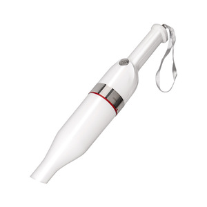Portable Car Vacuum <b>Cleaner</b> Wireless High Power Mini Handheld With Dust Box For Auto And Home Use White Plastic Body - Product Image 3