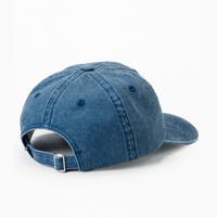 Gorra de Béisbol Estilo Streetwear de 6 Paneles, Bordada, Lavada al Ácido, para Unisex