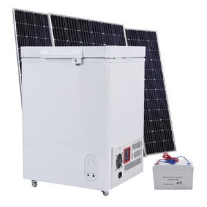 Congélateur <span class=keywords><strong>coffre</strong></span> solaire à porte unique de qualité supérieure 12/24V <span class=keywords><strong>100L</strong></span> avec compresseur DC pour poisson, poulet, bœuf <span class=keywords><strong>congel</strong></span>és - Product Image 1