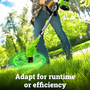 Cordless Weed Wacker <span class=keywords><strong>elettrico</strong></span> mangiaerba Trimmer leggero pieghevole Erimmer prato - Product Image 2