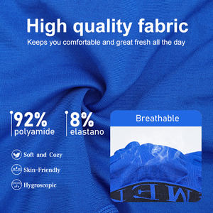 Boxer da <span class=keywords><strong>Uomo</strong></span> Senza Cuciture a Vita Media, Colore Bianco Solido, 92% Poliammide Spandex, Traspiranti, Prezzo Conveniente - Product Image 3