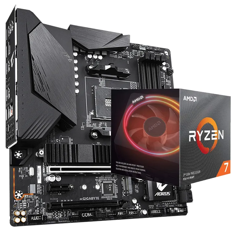 Placa base para Gaming Ryzen R5 7 9 3600 3600X 3700X CPU, Combo nuevo para GIGABYTE B550M AORUS PRO M-ATX, gran oferta