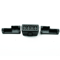 Encloser tipo OBD L Reemplazo de recuperación universal J1962 Carcasa macho OBD2 Conector OBD de 16 pines Enchufe automotriz OBD II