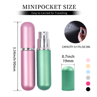 Flacon de parfum miniature de 5 ml, conteneur cosmétique, flacon pulvérisateur de parfum, flacon atomiseur, flacon distributeur d'huile