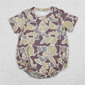 Combinaison à bulles pour bébé garçon style campagnard, vêtements de chasse, imprimé camouflage canard - Product Image 5
