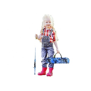 <span class=keywords><strong>Kit</strong></span> de canne à pêche pour enfants mignons et ensemble de petites cannes à pêche combo moulinet canne à pêche télescopique - Product Image 4