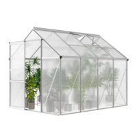 Structure de serre agricole de jardin en aluminium Serre résidentielle Kit de serre en polycarbonate