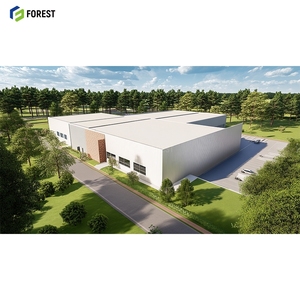 อาคารเหล็กทางการเกษตรที่กำหนดเองพร้อมเสาเสริมและ Q355B 2000sqm ช่วงกว้าง - Product Image 1