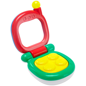 Téléphone musical pour bébé, <span class=keywords><strong>hochet</strong></span> en plastique, jouet doux, écologique, personnalisé pour les bébés de 0 à 24 mois - Product Image 1