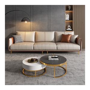 Gran oferta de sofás rectos de cuero, sofá moderno de cuero de lujo, sofá modular seccional para sala de estar de lujo - Product Image 1