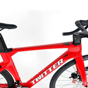 Bicicleta de Carretera de Carbono Aero Ligera Twitter R10, 700C, <span class=keywords><strong>Shimano</strong></span> Claris R2000 22 Velocidades, Freno de Disco Hidráulico, Bicicleta de Carreras y Ciudad - Product Image 5