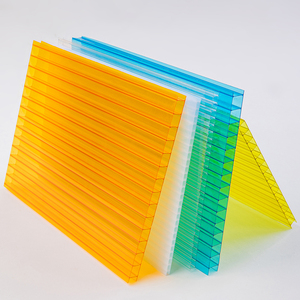 Matériau protégé contre les UV Serre 12mm Orange Mutilwall Polycarbonate Prix de la feuille creuse - Product Image 2