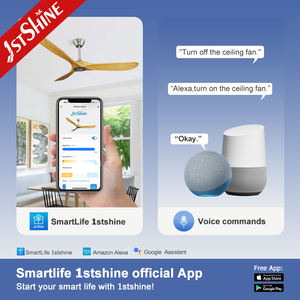 Ventilateur de <span class=keywords><strong>plafond</strong></span> 1stshine 60 pouces moderne en noyer foncé 6 vitesses télécommande 3 pales en <span class=keywords><strong>bois</strong></span> ventilateur de <span class=keywords><strong>plafond</strong></span> DC - Product Image 6