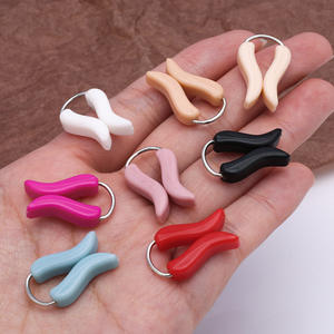 SAS Clips de fixation pour manchette de voile en plastique pour femmes musulmanes, Outil de raccourcissement de <span class=keywords><strong>pantalon</strong></span>, Boutons colorés, Boucle de foulard - Product Image 3