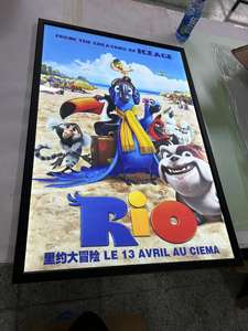 Cadre lumineux LED en aluminium noir et argent sur mesure 2026 16x24 24x36 27x40 pour affiches de cinéma - Product Image 2