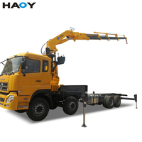 Grue de chantier articulée à bras pliable à commande proportionnelle HAOY 16 tonnes