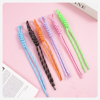 Llaveros de cuerda de nailon trenzado hechos a mano en varios colores para mujer, decoraciones de macramé, llaveros de cuerda estilo bohemio para dijes de bolso