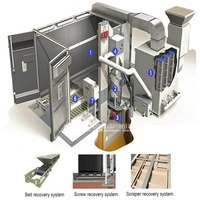 Cabina de Sandblasting Automática para Camiones Cisterna |   Cámara de Pulverización Industrial de Alta Eficiencia con Certificación CE y Colector de Polvo