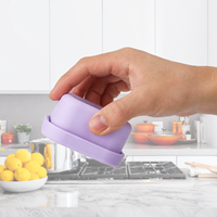 Conteneur carré en silicone de 100 ml pour aliments pour bébés avec couvercle, facile à démouler, réutilisable, boîte à portions pour purée, lait maternel, collations