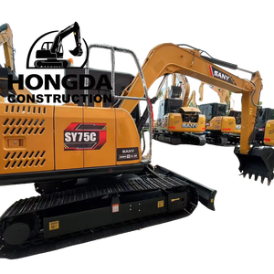 Sany รถขุดตีนตะขาบ SY75C มือสองเครื่องขุดขนาดเล็ก Sany 75 - Product Image 1