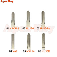 Clé de voiture pliable à distance ABS sans clé VAC102 à 3 boutons pour Megane3 Logan2 Duster Kadjar Captur Symbol Dacia
