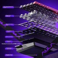 Clavier de jeu Aula Win60 Win68 HE, mécanique, en plastique, rétroéclairage RGB, filaire USB, interrupteurs à effet Hall magnétiques, échangeables à chaud, 8k, pour joueurs d'e-sport