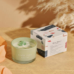 Bougie parfumée d'aromathérapie en cristal de luxe en vente chaude bougie parfumée en cristal d'arôme personnalisée en cire de soja avec cristal - Product Image 5