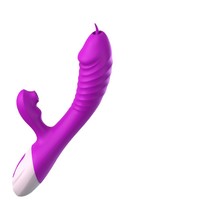 2 in 1 Vibrator für Frauen lecken Maschine Klitoris Stimulator G-Punkt Leistungs starke Vibro Dildo Zauberstab Weibliche Kitzler Sauger Adult Sexspielzeug